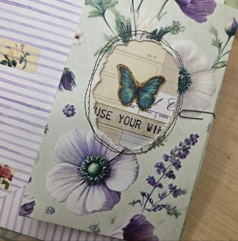 Handmade Wallpaper Print Inspired Digitals | TAB Binded JUNK JOURNAL - Picture 14 of 16